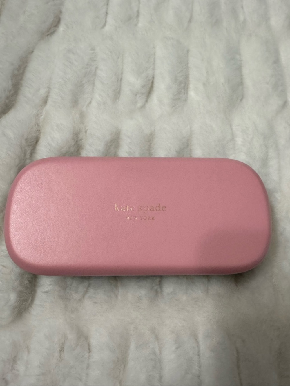 kate spade Pink & Green hello sunshine Hard sunglass Case with Gold Logo 👀